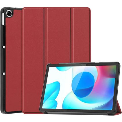 Mobigear Tri-Fold Realme Pad 10.4 (2021) Hülle Klapphülle - Rot