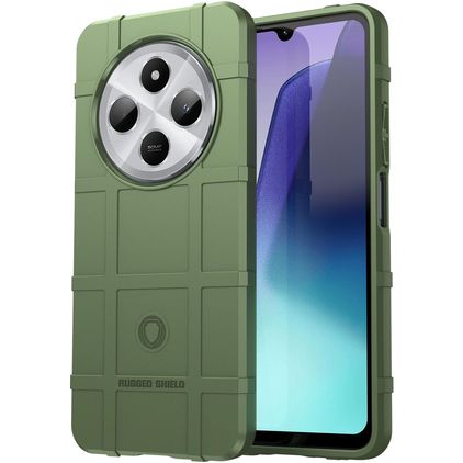 Mobigear Rugged Shield Xiaomi Redmi 14C Hülle Flexibles TPU Backcover Stoßfest - Grün