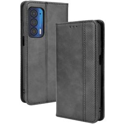 Mobigear Sensation Motorola Edge (2021) Hülle Klapphülle Geldbörse - Schwarz