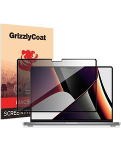 GrizzlyCoat MacBook Pro 14 Zoll (2021-2026) Displayschutz Privacy Schutzfolie - Hüllenfreundlich - Schwarz