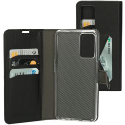 Mobiparts Classic Wallet OPPO A16 Klapphülle Portemonnaie - Schwarz