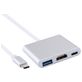 Mobigear USB-C auf HDMI / USB-A / USB-C Hub - Silber