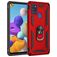 Mobigear Armor Ring Samsung Galaxy A21s Hülle Hardcase Backcover Stoßfest mit Ringhalter - Rot
