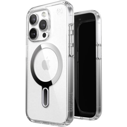 Speck Presidio Clear Transparent iPhone 15 Pro MagSafe Hardcase Backcover - ClickLock