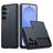 Mobigear Card Samsung Galaxy S26 Hülle Hardcase Backcover Stoßfest mit Kartenhalter - Blau