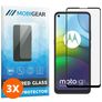 Mobigear Premium Motorola Moto G9 Power Panzerglas Gehärtetes Glas Displayschutz - Hüllenfreundlich - Schwarz (3er Pack)