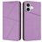 Mobigear Frosted Flip iPhone 17 Hülle Klapphülle Geldbörse - Lila