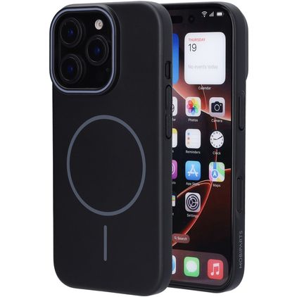 Mobiparts Slim Line iPhone 16 Pro MagSafe Hülle Hardcase Backcover - Onyx Black