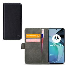 Mobilize Classic Gelly Wallet Motorola Moto G72 Hülle Klapphülle Geldbörse - Schwarz