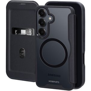 Mobiparts Shield Line Samsung Galaxy S26 MagSafe Hülle Klapphülle - Schwarz