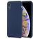 Mobigear Rubber Touch iPhone XR Silikon Hülle Backcover - Marineblau