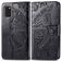 Mobigear Butterfly Samsung Galaxy A41 Hülle Klapphülle Geldbörse - Schwarz