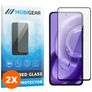Mobigear Premium Motorola Edge 30 Neo Panzerglas Gehärtetes Glas Displayschutz - Hüllenfreundlich - Schwarz (2er Pack)