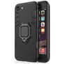 Mobigear Armor Ring iPhone 8 Hülle Hardcase Backcover Stoßfest mit Ringhalter - Schwarz