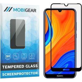 Mobigear Premium Huawei Y6s Panzerglas Gehärtetes Glas Displayschutz - Hüllenfreundlich - Schwarz
