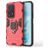 Mobigear Armor Ring HONOR 200 Lite Hülle Hardcase Backcover Stoßfest mit Ringhalter - Rot