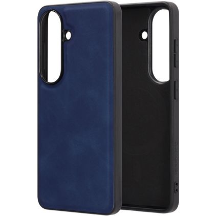 Mobiparts Classic Samsung Galaxy S26 MagSafe Hülle TPU,Kunstleder Backcover - Sapphire Blue