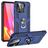 Mobigear Armor Ring Xiaomi Redmi 10C Hülle Hardcase Backcover Stoßfest mit Ringhalter - Blau
