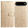 Mobigear Flowers iPhone Air Hülle Klapphülle Geldbörse - Gold