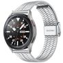 Mobigear Seven Bead Edelstahl Smartwatch Armband Klappschließe - 20 mm - Silber