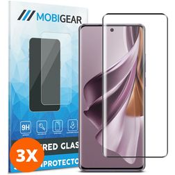 Mobigear Premium OPPO Reno 10 Pro Panzerglas Gehärtetes Glas Displayschutz - Hüllenfreundlich (3er Pack)