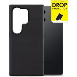 My Style Tough Samsung Galaxy S25 Ultra Hülle Hardcase Backcover Stoßfest - Transparent / Schwarz