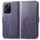 Mobigear Clover POCO X5 Pro Hülle Klapphülle Geldbörse - Lila