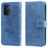 Mobigear Flowers OPPO A74 5G Hülle Klapphülle Geldbörse - Blau