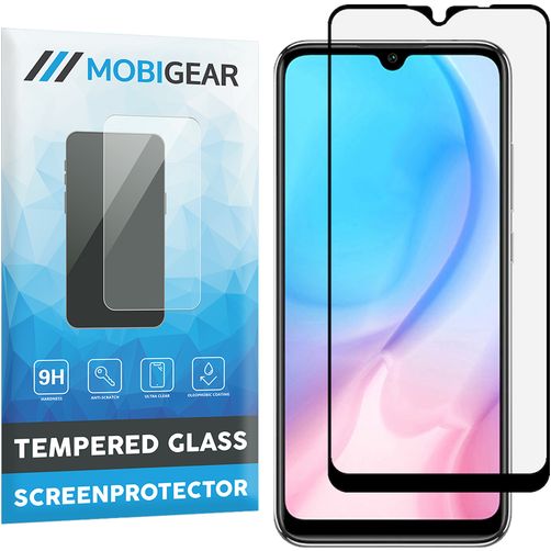 Mobigear Premium Xiaomi Redmi 9C Panzerglas Displayschutz - Hüllenfreundlich - Schwarz