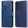 Mobigear Zipper Samsung Galaxy S23 Hülle Klapphülle Geldbörse - Blau