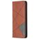 Mobigear Rhombus Slim OPPO Reno 4 Hülle Klapphülle - Braun
