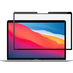GrizzlyCoat MacBook Air 13 Zoll (2022-2025) Displayschutz Anti-Glare Schutzfolie - Hüllenfreundlich - Schwarz Model A2681 / A3113 / A3240