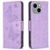 Mobigear Butterfly iPhone 15 Plus Hülle Klapphülle Geldbörse - Lila