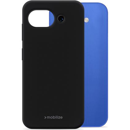 Mobilize Rubber Gelly Google Pixel 10a Hülle Flexibles TPU Backcover - Schwarz