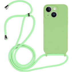 Mobigear Lanyard iPhone 14 Silikon Handykette - Grün