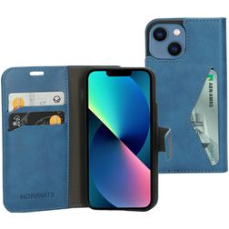 Mobiparts Classic Wallet iPhone 13 Mini Hülle Klapphülle Geldbörse - Steel Blue