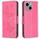 Mobigear Butterfly iPhone 15 Plus Hülle Klapphülle Geldbörse - Magenta