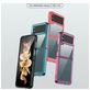 Mobigear Crystal Samsung Galaxy Z Flip 4 Hülle Hardcase Backcover - Transparent / Blau