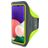Mobiparts Comfort Fit Handyhalterung Joggen Samsung Galaxy A22 5G Sporthülle Neopren Sportarmband - Neon Green