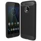 Mobigear Brushed Slim Motorola Moto G5 Plus Hülle Flexibles TPU Backcover - Schwarz