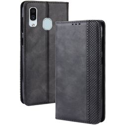 Mobigear Sensation Samsung Galaxy A20e Klapphülle Portemonnaie - Schwarz