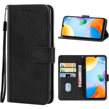 Mobigear Wallet POCO C40 Hülle Klapphülle Geldbörse - Schwarz