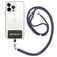 Mobigear Lanyard Universal-Handykette einstellbar - Schwarz / Grau
