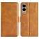 Mobigear Slim Magnet Samsung Galaxy S25 Edge Hülle Klapphülle Geldbörse - Cognac
