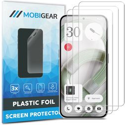 Mobigear Nothing Phone (2a) Plus Displayschutz Schutzfolie - Hüllenfreundlich (3er Pack)