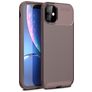 Mobigear Racing iPhone 12 Pro Max Hülle Flexibles TPU Backcover - Braun