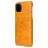 Fierre Shann Premium Card iPhone 11 Hülle Backcover mit Kartenhalter - Cognac