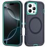Mobigear Rugged Mag iPhone 16 Pro Max MagSafe Hülle Hardcase Backcover Stoßfest - Dunkelblau