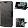 Mobigear Butterfly OnePlus 10T Hülle Klapphülle Geldbörse - Schwarz