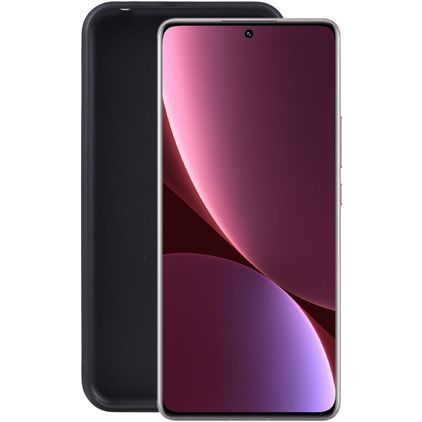Mobigear Colors Xiaomi 12 Lite Hülle Flexibles TPU Backcover - Schwarz